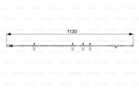 Сигнализатор, износ тормозных колодок BOSCH 1987473016