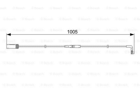 Сигнализатор, износ тормозных колодок BOSCH 1987473053 (фото 1)