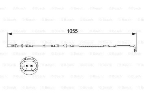 ДАТЧИК ИЗНОШЕНИЯ ДИСК.КОЛ.ПЕРЕД BOSCH 1987473506