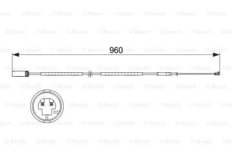 ДАТЧИК ИЗНОШЕНИЯ ДИСК.КОЛ.ЗАД BOSCH 1987473523