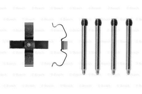 Ремкомплект колодок (пластины, штифты) Astra, Vectra, Omega 90-03 BOSCH 1987474277 (фото 1)