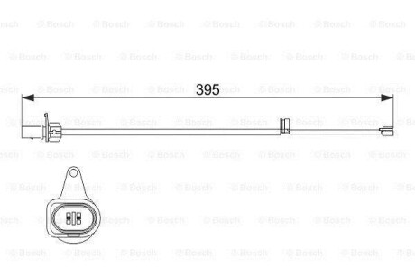 Сигнализатор, износ тормозных колодок BOSCH 1 987 474 509