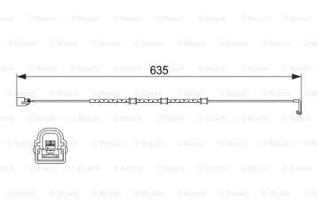 ДАТЧИК ИЗНОШЕНИЯ ДИСК.КОЛ.ЗАД BOSCH 1 987 474 515