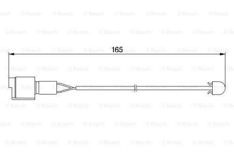 Сигнализатор, износ тормозных колодок BOSCH 1 987 474 903 (фото 1)