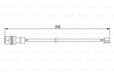 Датчик зносу гальмівних колодок BOSCH 1987474988