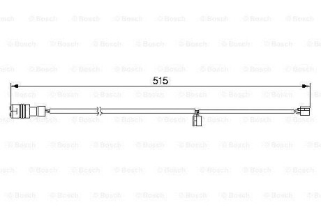 Сигнализатор, износ тормозных колодок BOSCH 1987474991