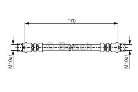 Тормозной шланг BOSCH 1987476010