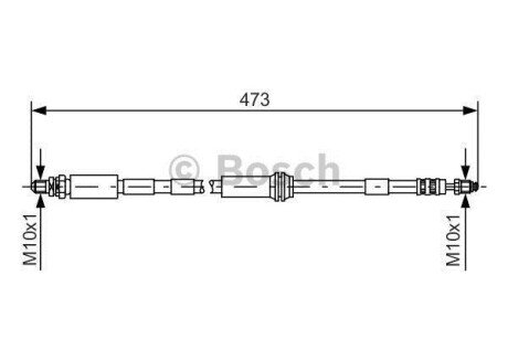 Шланг гальмівний BOSCH 1987476066