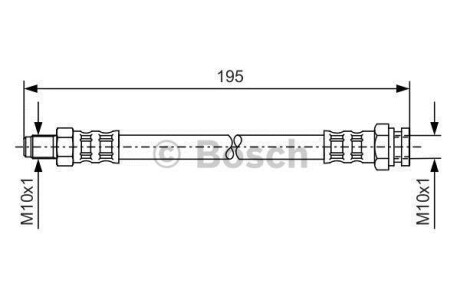 Шланг гальмівний BOSCH 1987476152