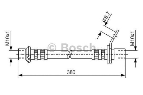 Шланг гальмівний BOSCH 1987476163