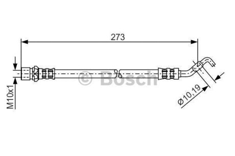 Шланг гальмівний BOSCH 1987476270