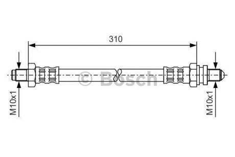 Шланг гальмівний BOSCH 1987476407