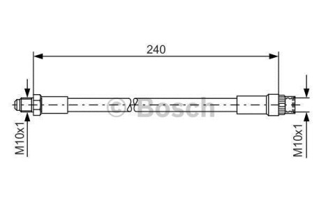 Шланг гальмівний BOSCH 1987476421