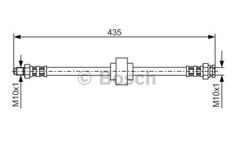 Шланг гальмівний BOSCH 1987476521