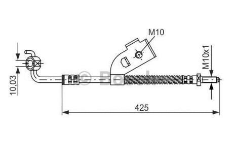 Шланг гальмівний BOSCH 1987476568