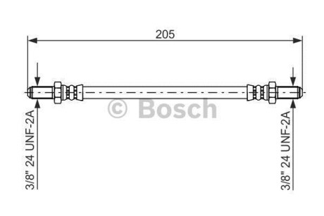 Тормозной шланг BOSCH 1987476575