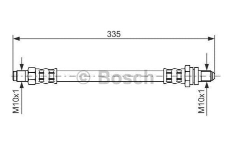 Шланг гальмівний BOSCH 1987476600