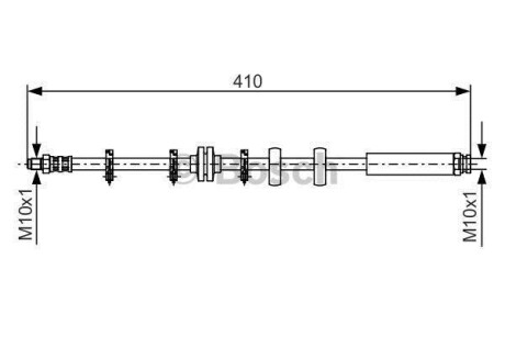 Шланг гальмівний BOSCH 1987476639 (фото 1)