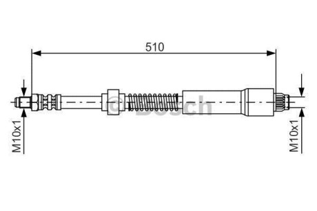 Шланг гальмівний BOSCH 1987476675