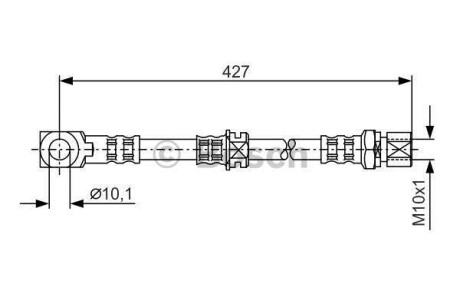Шланг гальмівний BOSCH 1987476690