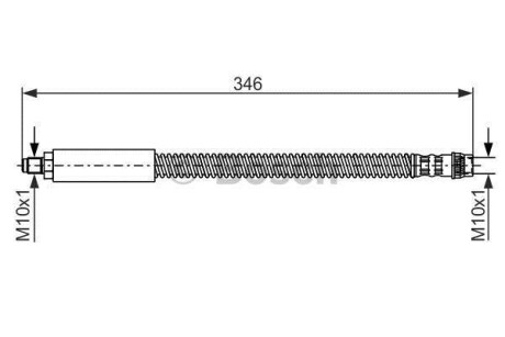 Тормозной шланг BOSCH 1987476859