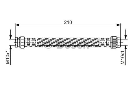 Тормозной шланг BOSCH 1987476867