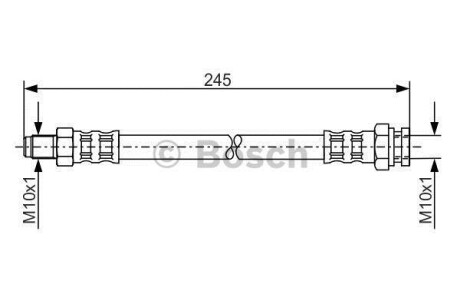 Тормозной шланг BOSCH 1987476876 (фото 1)