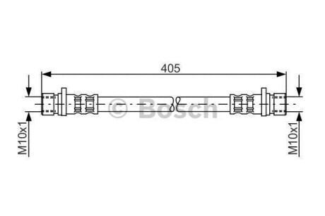 Шланг гальмівний BOSCH 1987476980