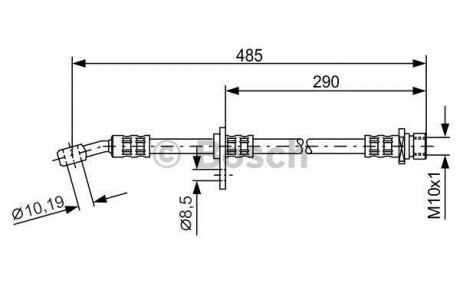 Тормозной шланг BOSCH 1987476989
