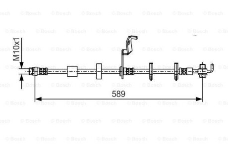 Тормозной шланг BOSCH 1987481102 (фото 1)