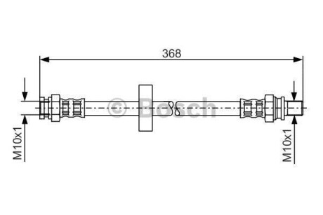 Тормозной шланг BOSCH 1987481180