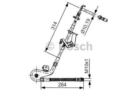 Тормозной шланг BOSCH 1987481428