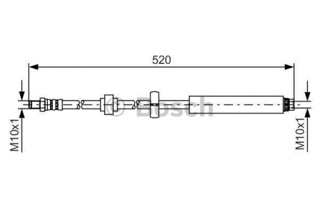 Тормозной шланг BOSCH 1987481436
