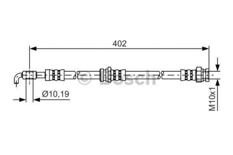 Шланг гальмівний BOSCH 1987481445