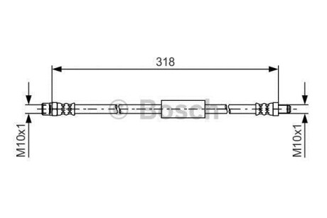 PRZEWУD HAM ELASTYCZNY BMW F02 730 09-12, 730LI 09-, 740D XDRIVE 12- BOSCH 1987481618 (фото 1)