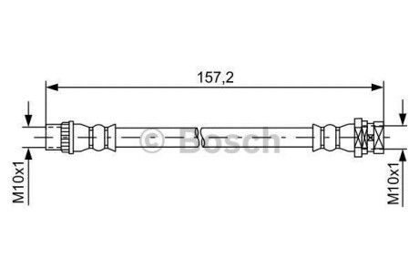 Тормозной шланг BOSCH 1987481624