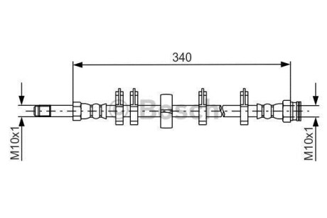 Шланг гальмівний BOSCH 1987481667