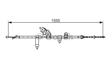 Трос ручного гальма BOSCH 1987482221