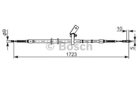 Трос ручного гальма BOSCH 1987482268