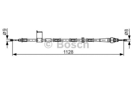 ТРОС тормозной правый BOSCH 1987482363