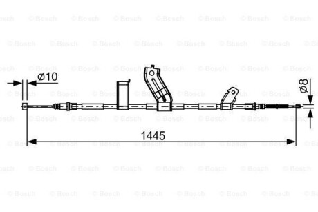 Трос стояночного гальма BOSCH 1987482523