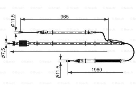 Cable BOSCH 1987482805