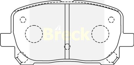 Гальмівні колодки, дискові BRECK 238360070100