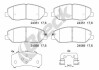 Колодки гальмівні (передні) Hyundai Santa Fe II/III/Genesis 06-/Kia Sorento/Ssangyong Korando 09- BRECK 243510070100 (фото 1)