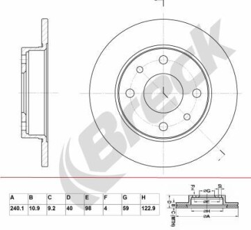 Автозапчасть BRECK BR002SA100