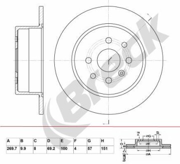 Автозапчасть BRECK BR019SA100