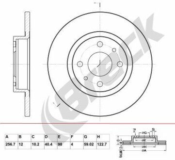 Автозапчасть BRECK BR045SA100