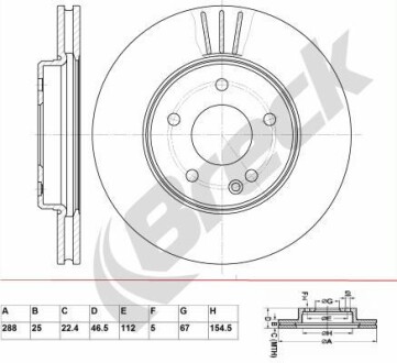 Автозапчасть BRECK BR312VA100