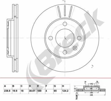 Автозапчасть BRECK BR321VA100