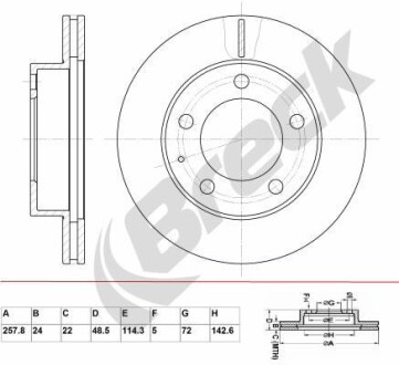 Автозапчасть BRECK BR328VA100